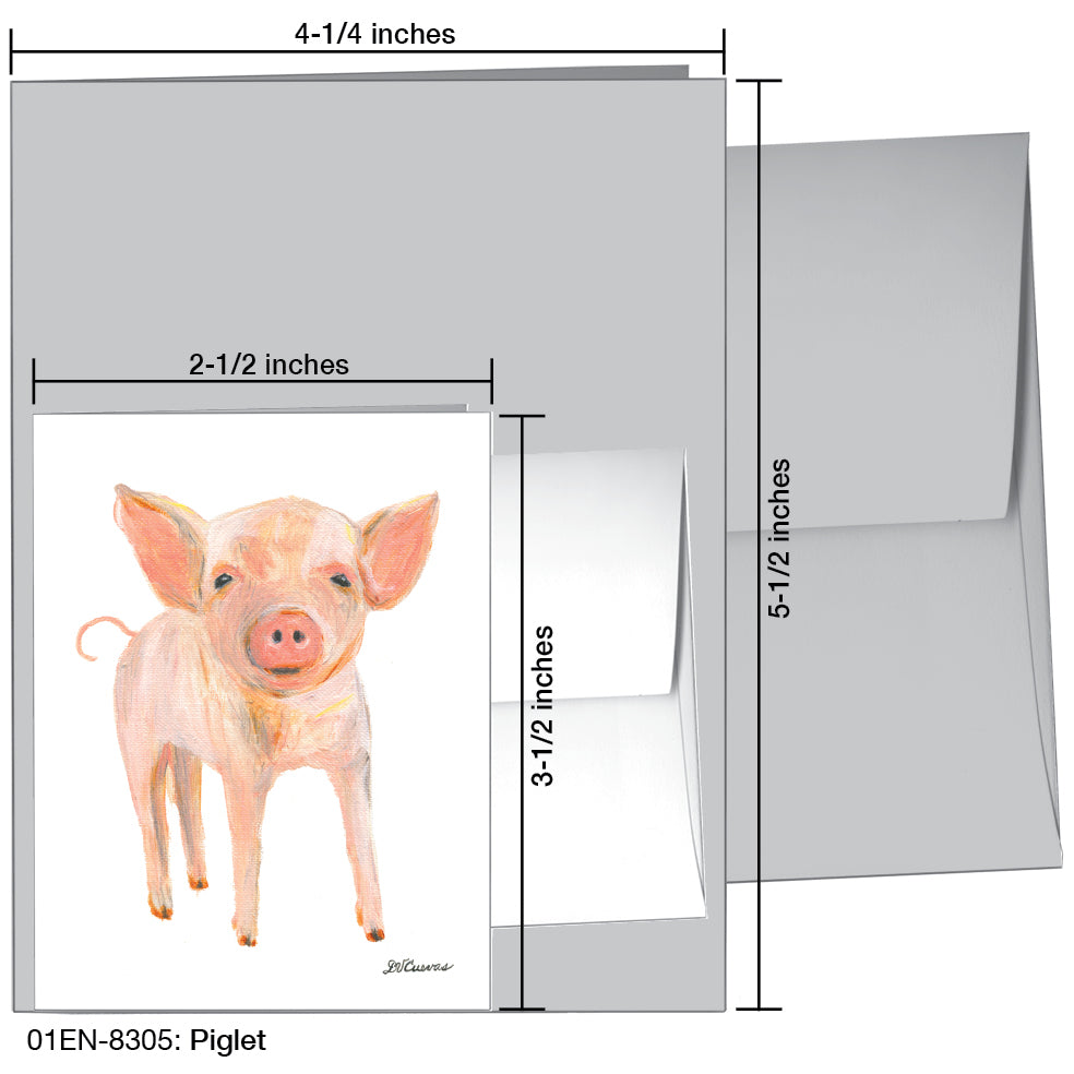 Piglet, Greeting Card (8305)