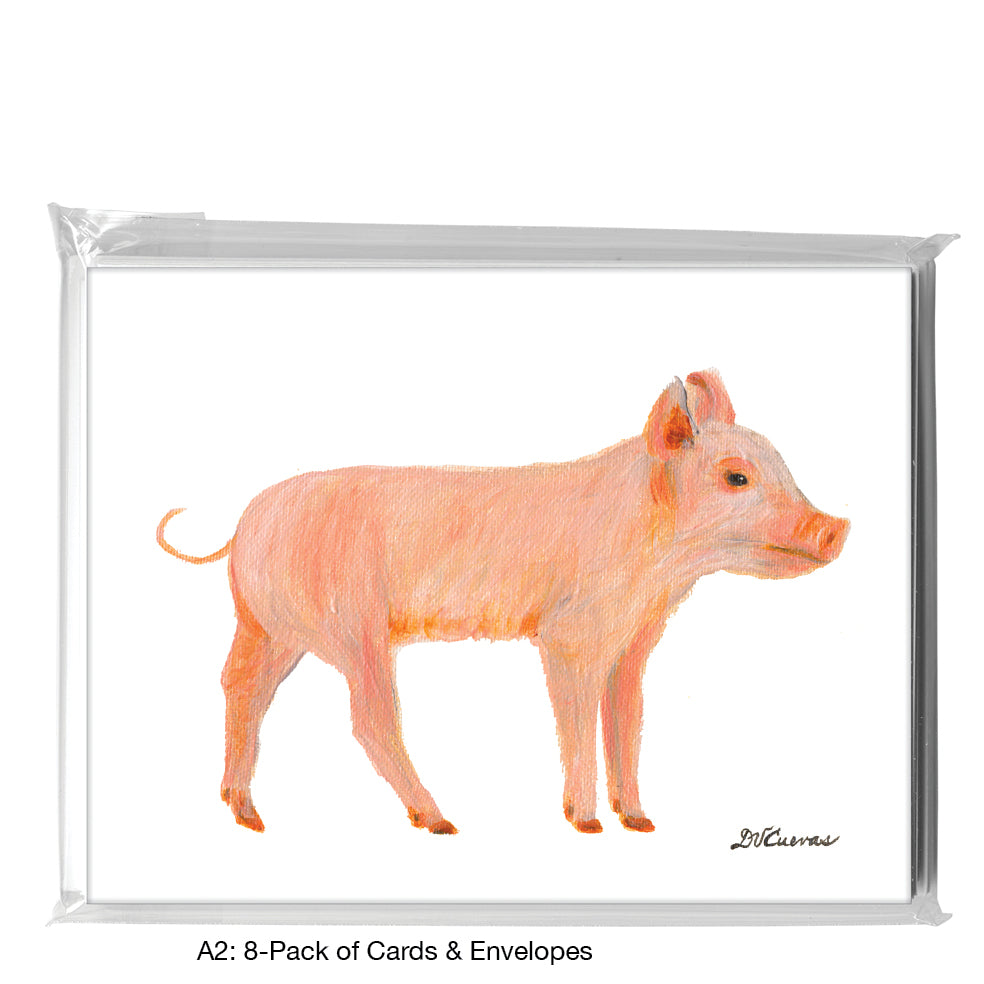 Piglet Side, Greeting Card (8306)