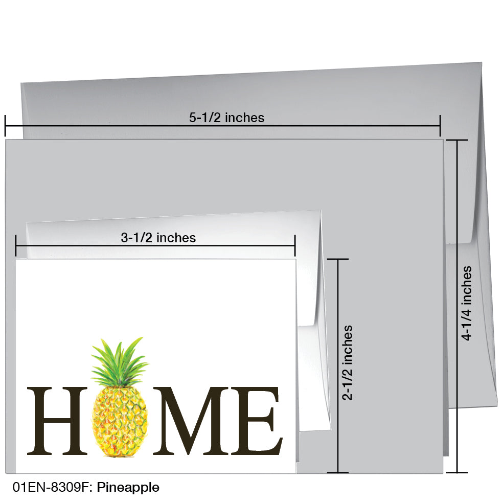 Pineapple, Greeting Card (8309F)