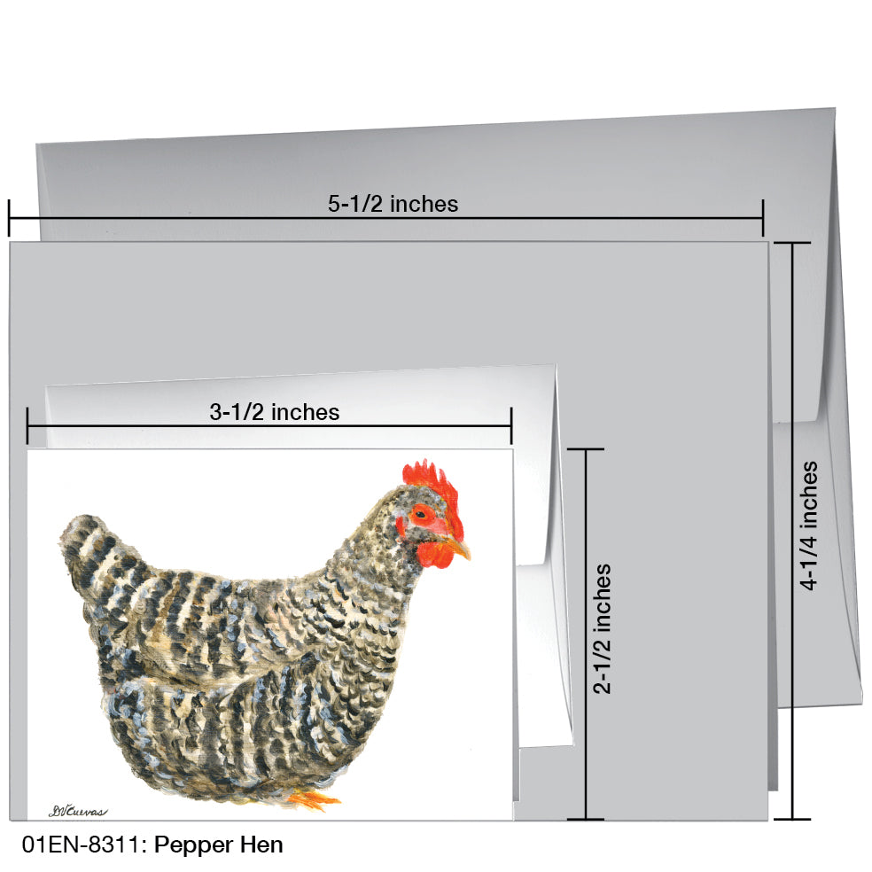 Pepper Hen, Greeting Card (8311)