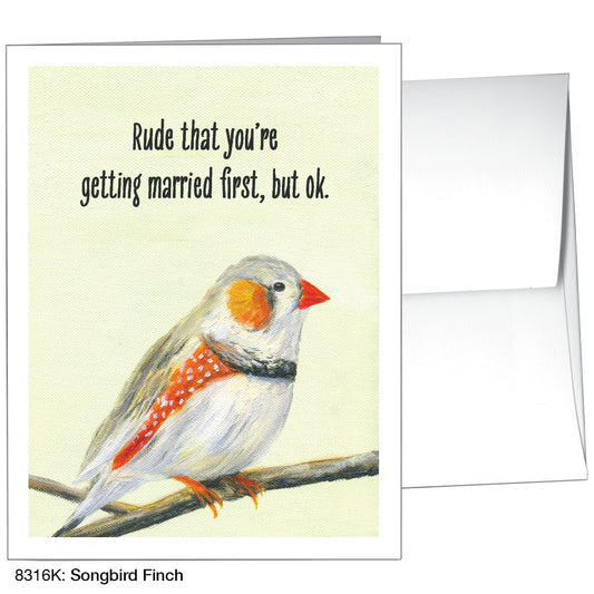 Songbird Finch, Greeting Card (8316K)