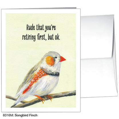 Songbird Finch, Greeting Card (8316M)