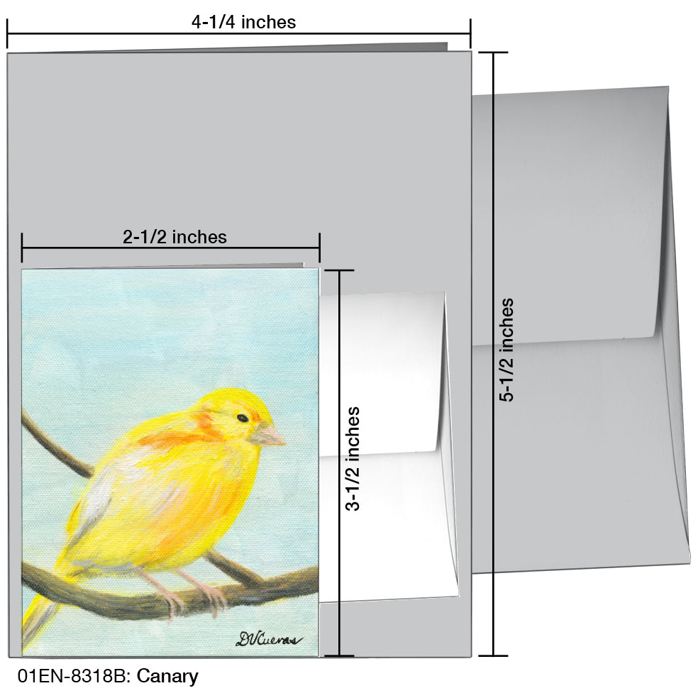 Canary, Greeting Card (8318B)