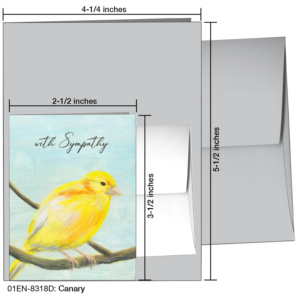 Canary, Greeting Card (8318D)