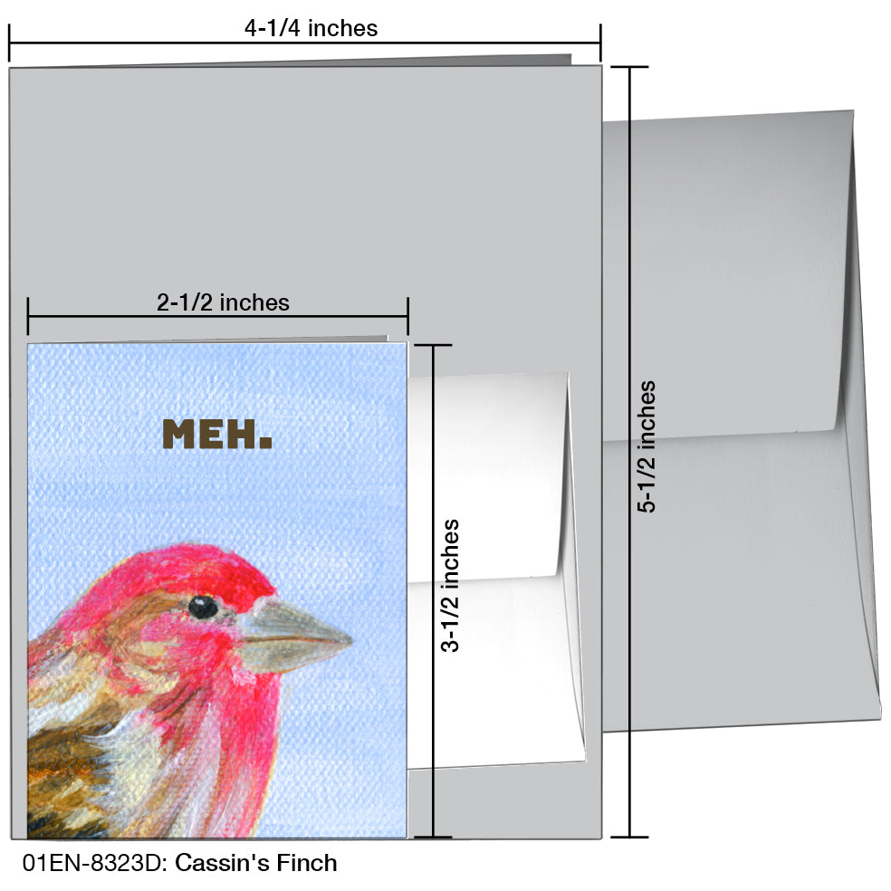 Cassin's Finch, Greeting Card (8323D)