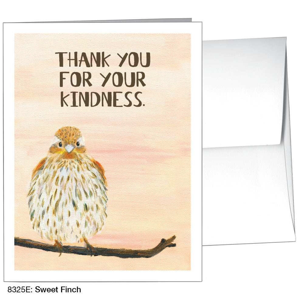 Sweet Finch, Greeting Card (8325E)