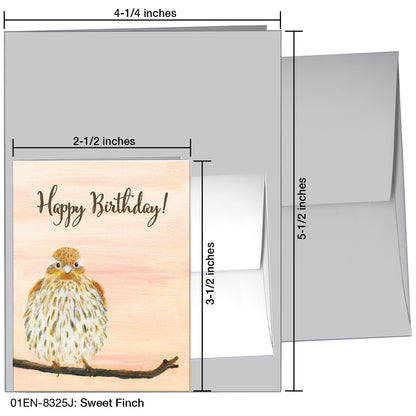 Sweet Finch, Greeting Card (8325J)