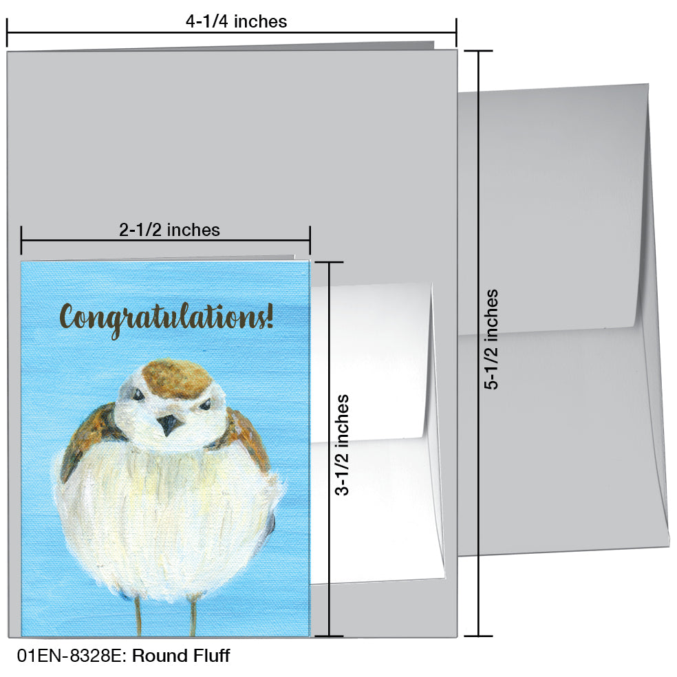 Round Fluff, Greeting Card (8328E)