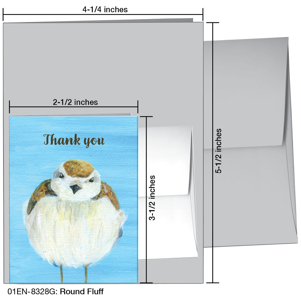 Round Fluff, Greeting Card (8328G)