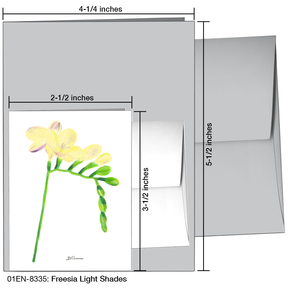 Freesia Light Shades, Greeting Card (8335)