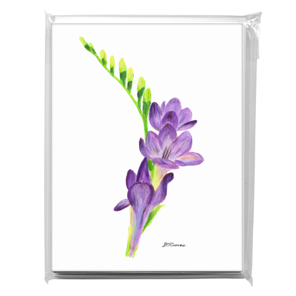 Fresia Violet Blue, Greeting Card (8338)