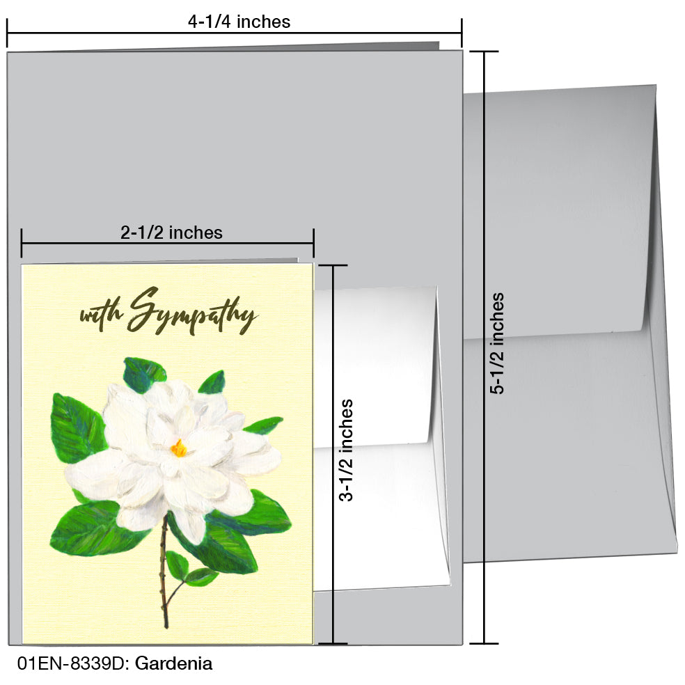 Gardenia, Greeting Card (8339D)