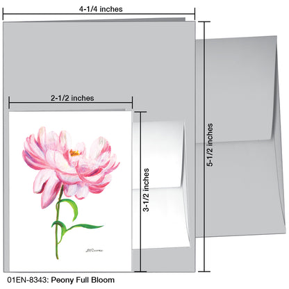 Peony Full Bloom, Greeting Card (8343)