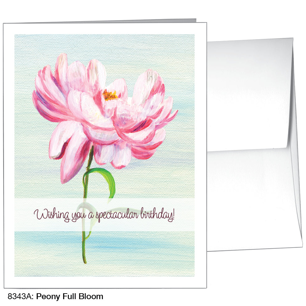 Peony Full Bloom, Greeting Card (8343A)