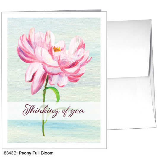 Peony Full Bloom, Greeting Card (8343B)