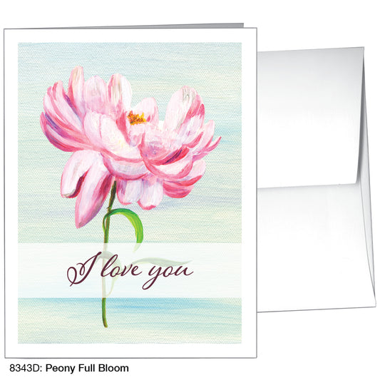 Peony Full Bloom, Greeting Card (8343D)