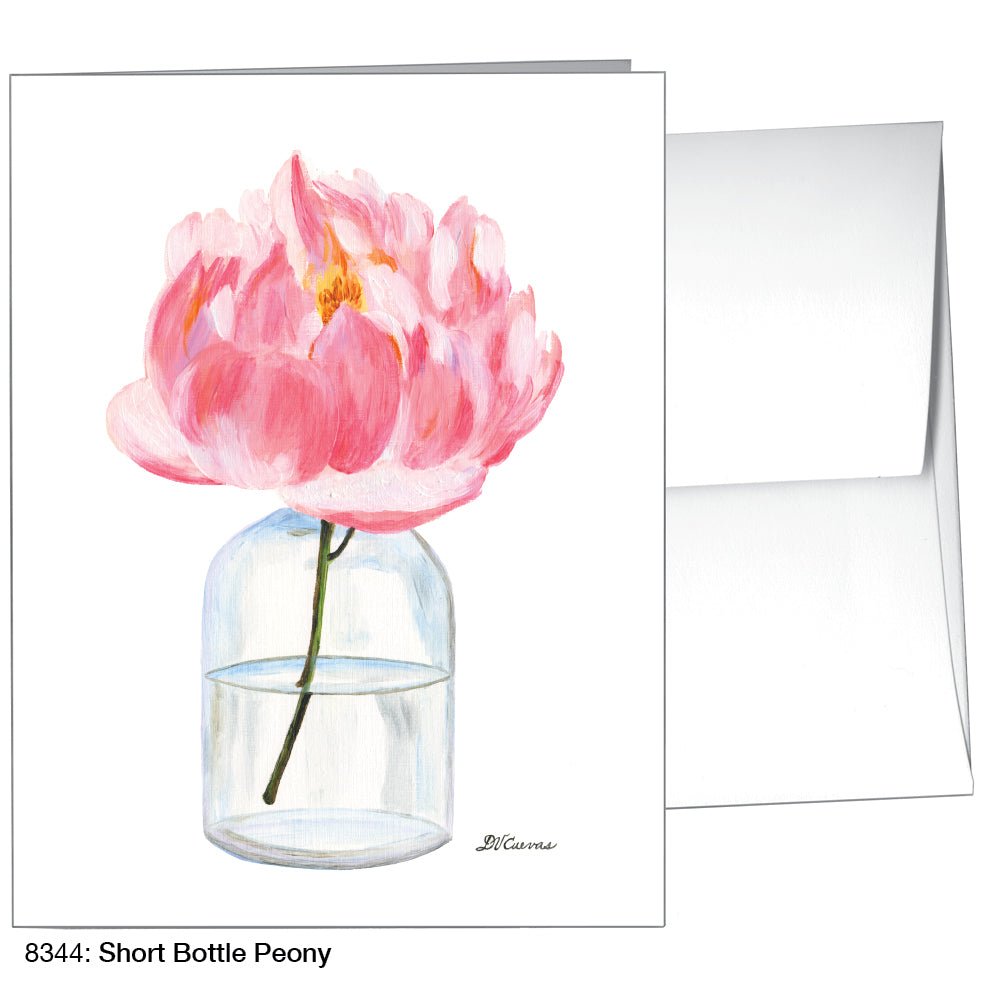 Short Bottle Peony, Greeting Card (8344)