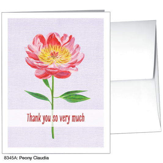 Peony Claudia, Greeting Card (8345A)