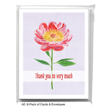 Peony Claudia, Greeting Card (8345A)