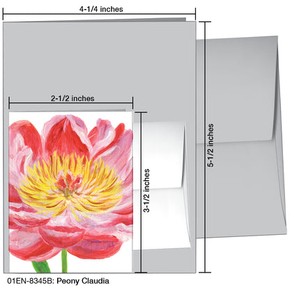 Peony Claudia, Greeting Card (8345B)