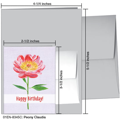 Peony Claudia, Greeting Card (8345C)