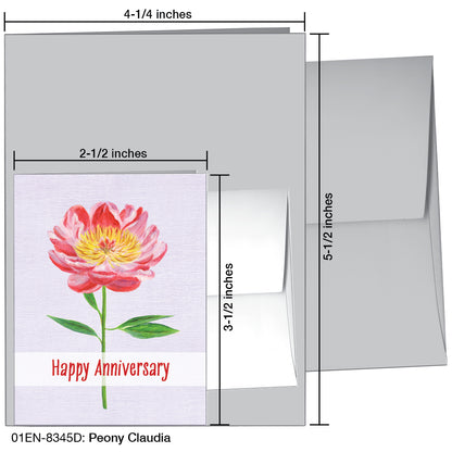 Peony Claudia, Greeting Card (8345D)