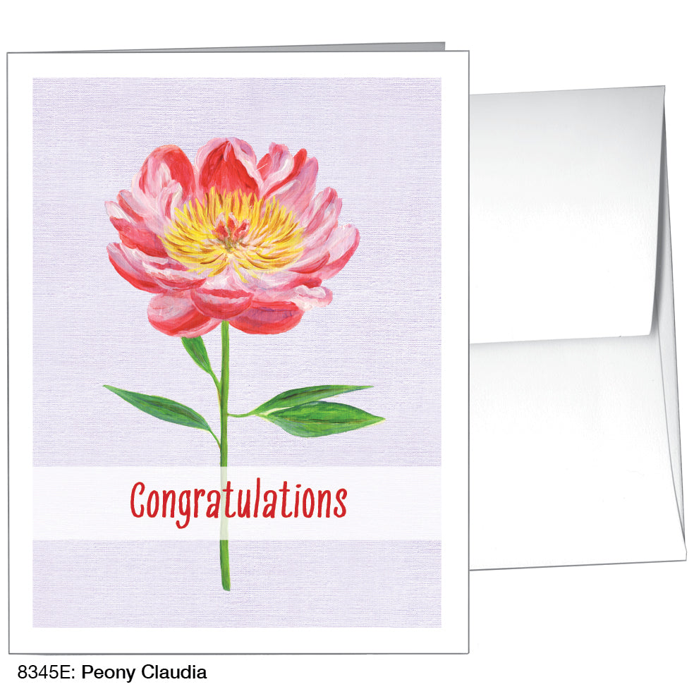 Peony Claudia, Greeting Card (8345E)