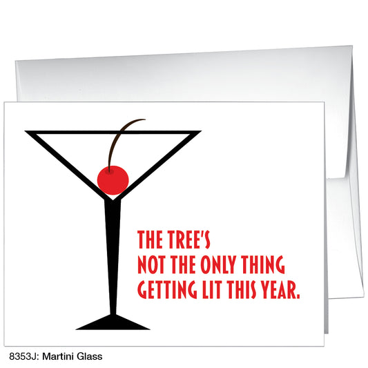 Martini Glass, Greeting Card (8353J)