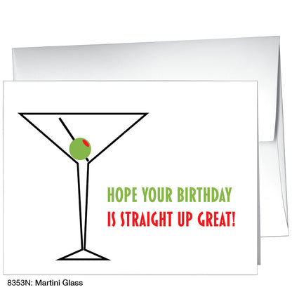 Martini Glass, Greeting Card (8353N)