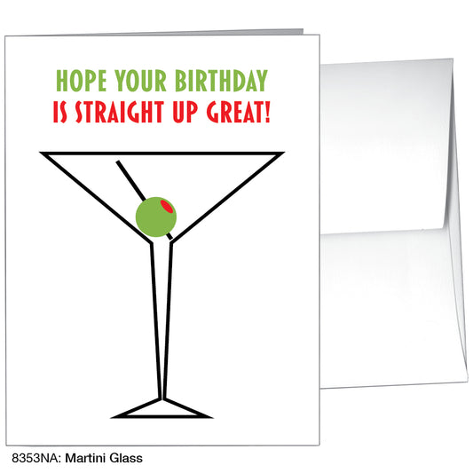 Martini Glass, Greeting Card (8353NA)