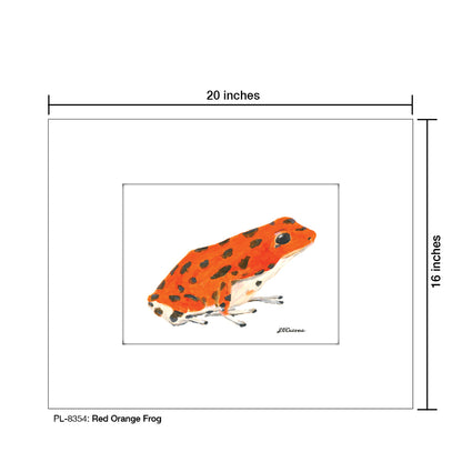 Red Orange Frog, Print (#8354)