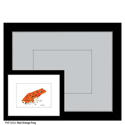 Red Orange Frog, Print (#8354)