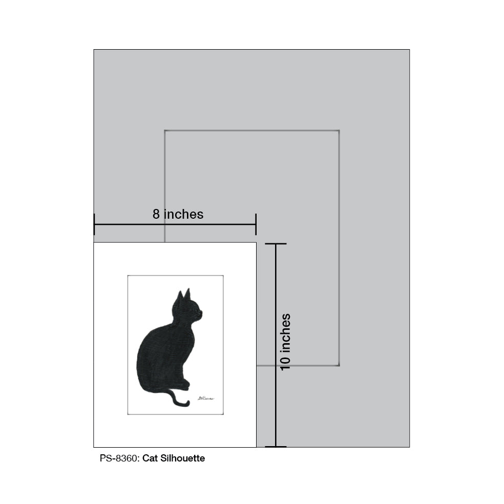 Cat Silhouette, Print (#8360)