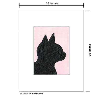 Cat Silhouette, Print (#8360H)