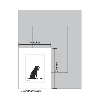 Dog Silhouette, Print (#8361)