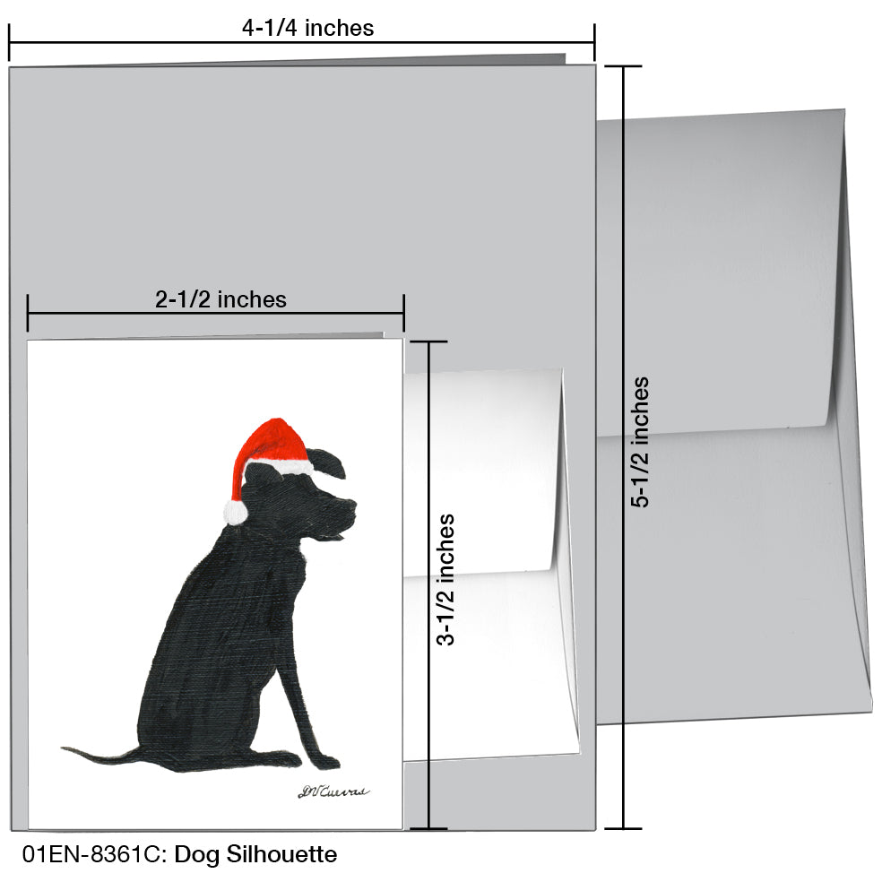 Dog Silhouette, Greeting Card (8361C)