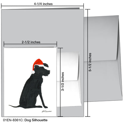 Dog Silhouette, Greeting Card (8361C)