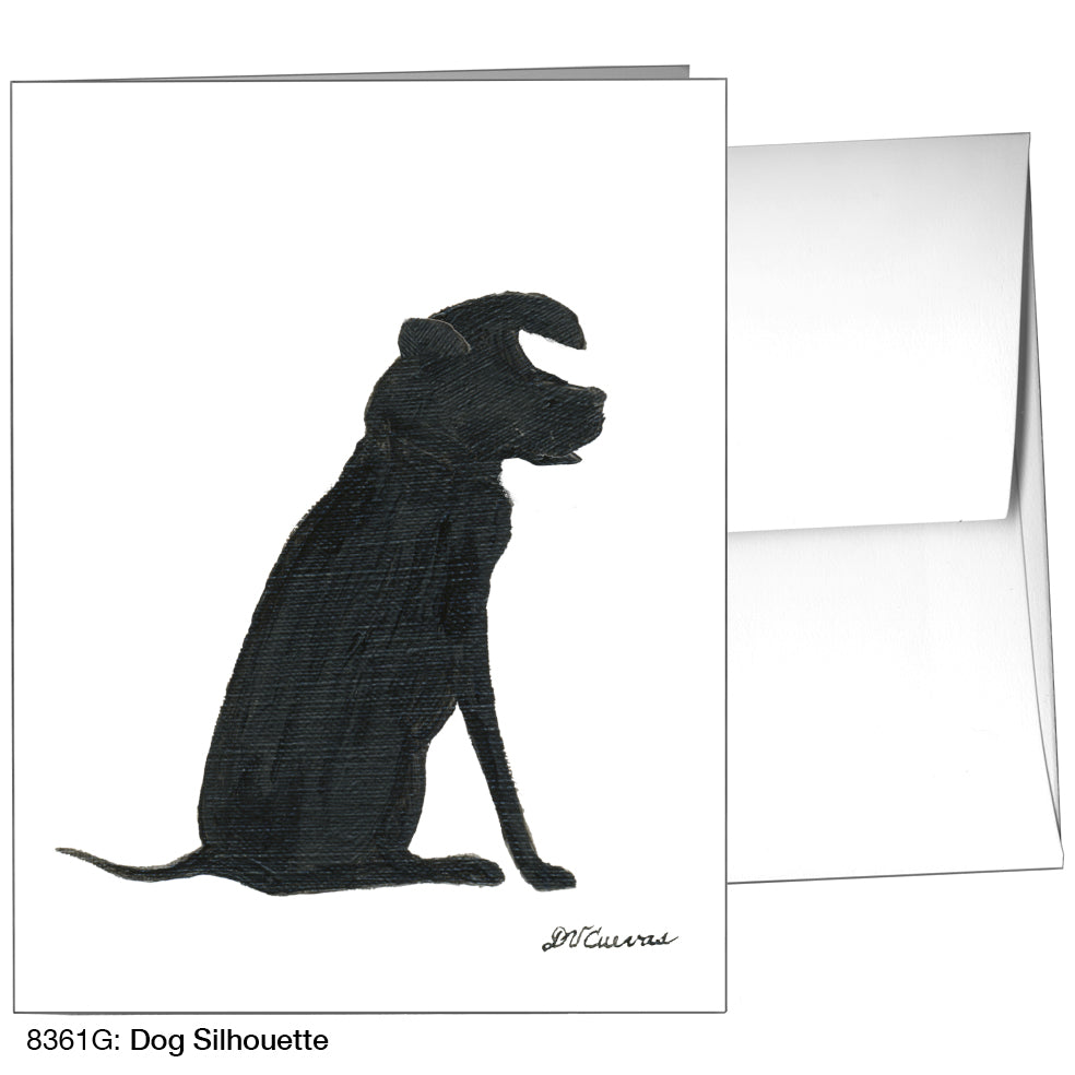 Dog Silhouette, Greeting Card (8361G)