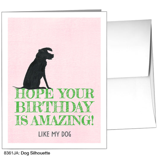 Dog Silhouette, Greeting Card (8361JA)