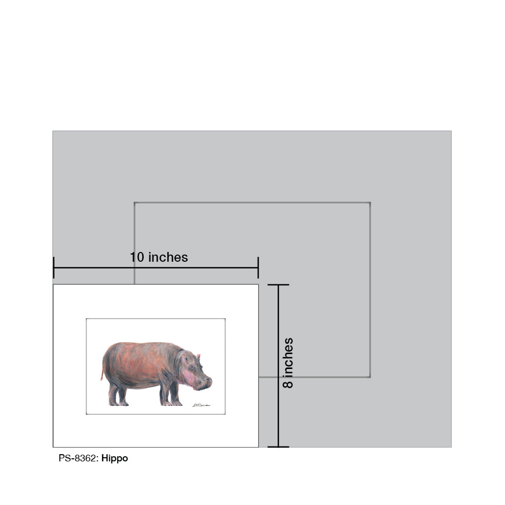 Hippo, Print (#8362)