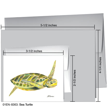 Sea Turtle, Greeting Card (8363)