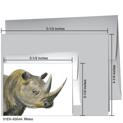 Rhino, Greeting Card (8364A)