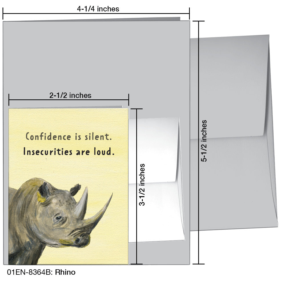 Rhino, Greeting Card (8364B)