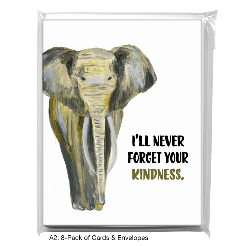 Elephant Face, Greeting Card (8366C)