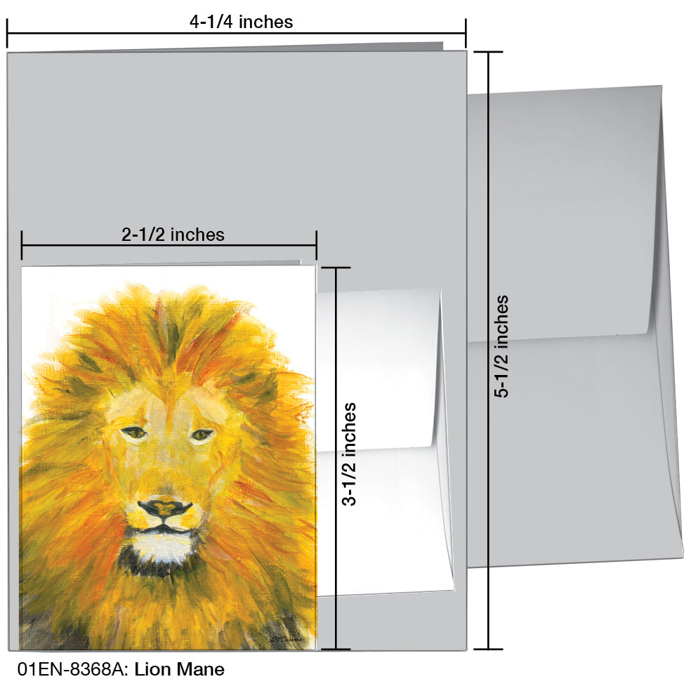 Lion Mane, Greeting Card (8368A)