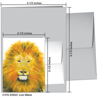 Lion Mane, Greeting Card (8368A)