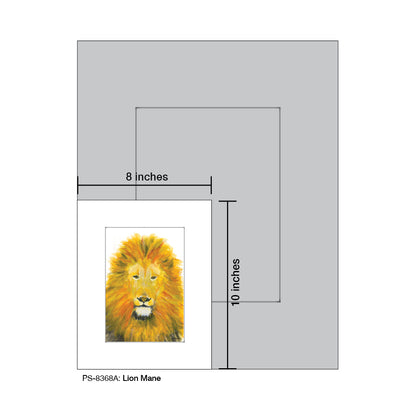 Lion Mane, Print (#8368A)