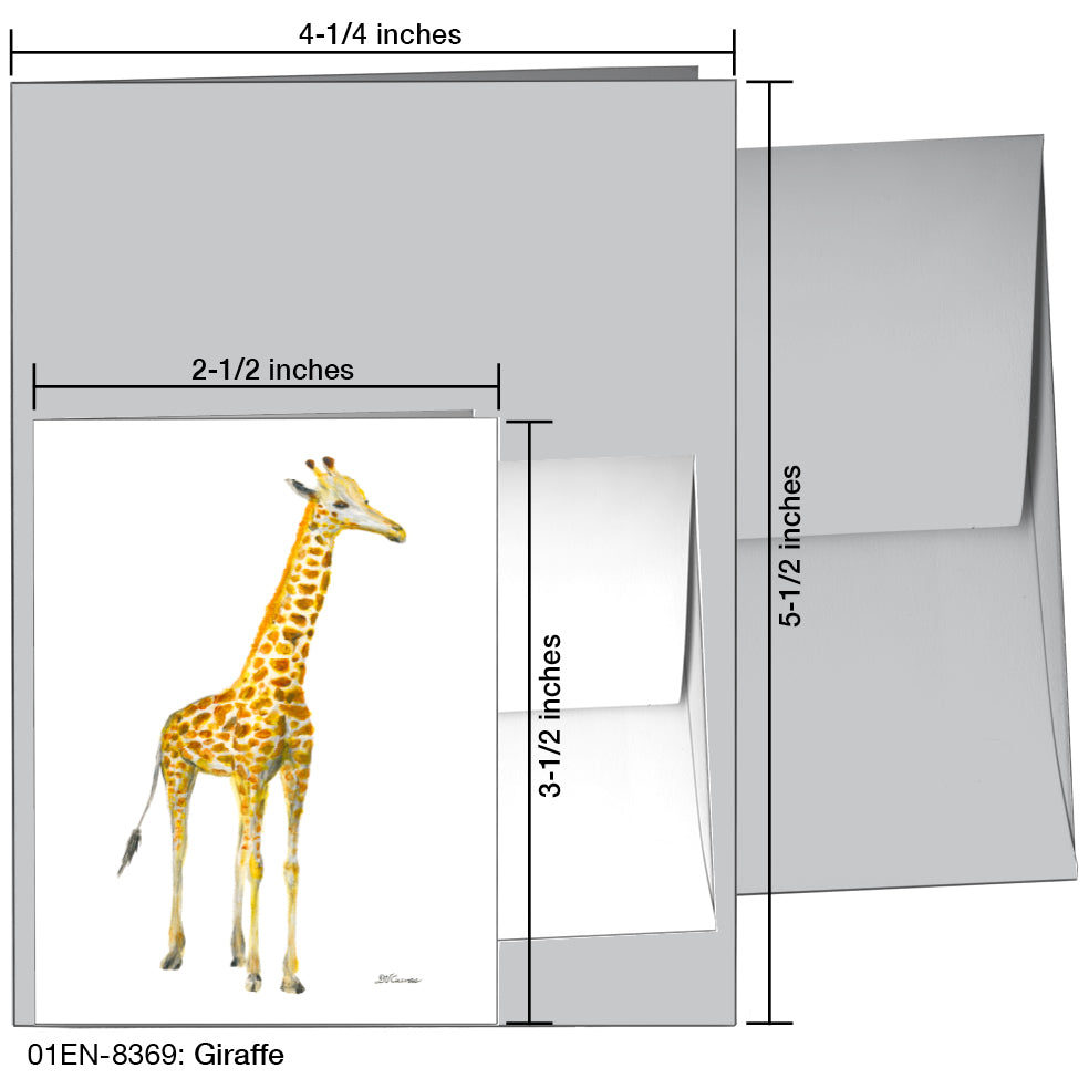 Giraffe, Greeting Card (8369)