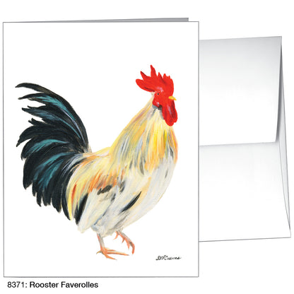 Rooster Faverolles, Greeting Card (8371)