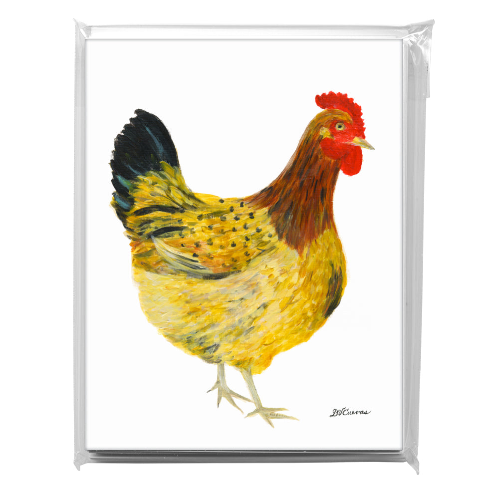 Campine Hen, Greeting Card (8373)